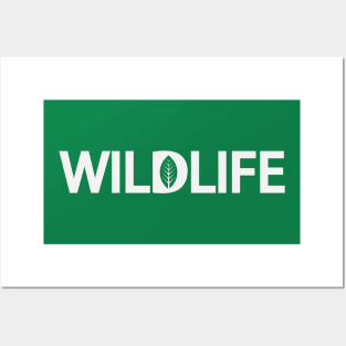 Wildlife artistic typographic logo design Posters and Art